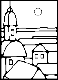 Väritettävä kuva lapsille