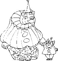 Väritettävä kuva lapsille