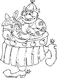 Väritettävä kuva lapsille