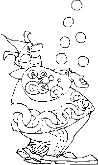 Väritettävä kuva lapsille