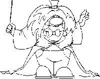 Väritettävä kuva lapsille