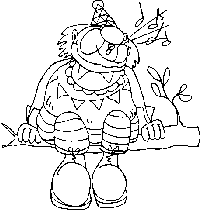 Väritettävä kuva lapsille