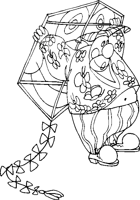 Väritettävä kuva lapsille