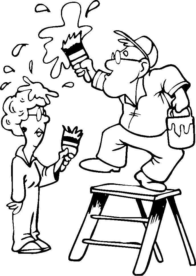 Väritettävä kuva lapsille