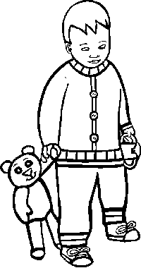 Väritettävä kuva lapsille