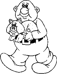 Väritettävä kuva lapsille