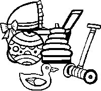 Väritettävä kuva lapsille