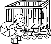 Väritettävä kuva lapsille