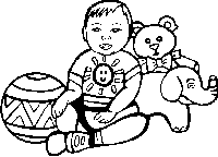 Väritettävä kuva lapsille