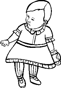 Väritettävä kuva lapsille